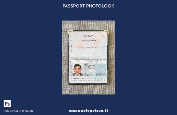 modello photolook presente del passaporto vietnamita in stile verificato